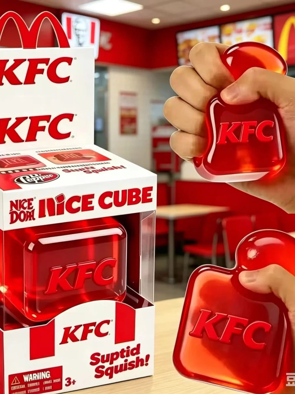 Fast Food Edition Squishy Stress Cube (Limited Edition)