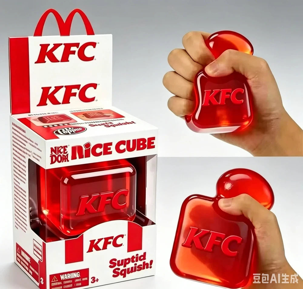 Fast Food Edition Squishy Stress Cube (Limited Edition)