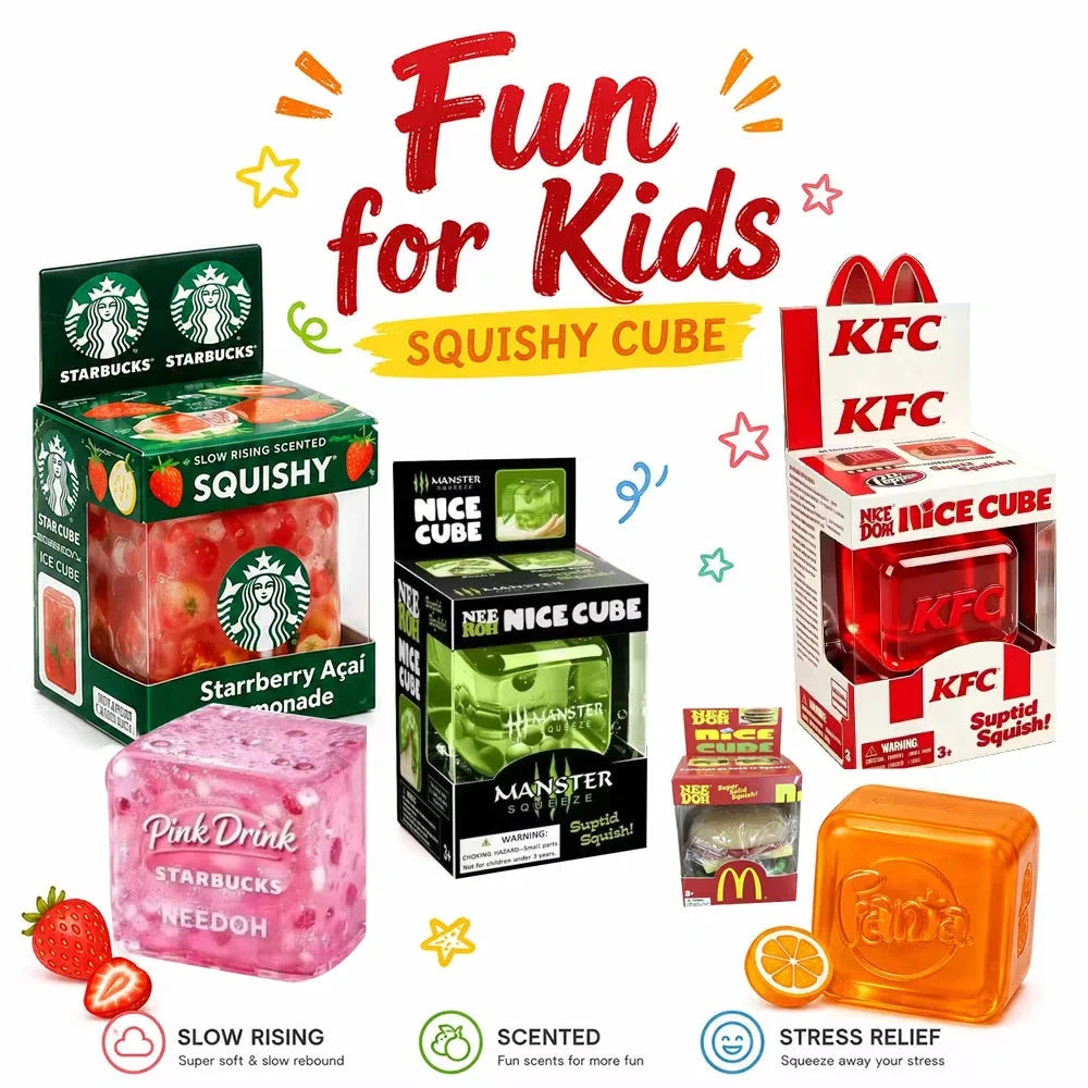 Fast Food Edition Squishy Stress Cube (Limited Edition)